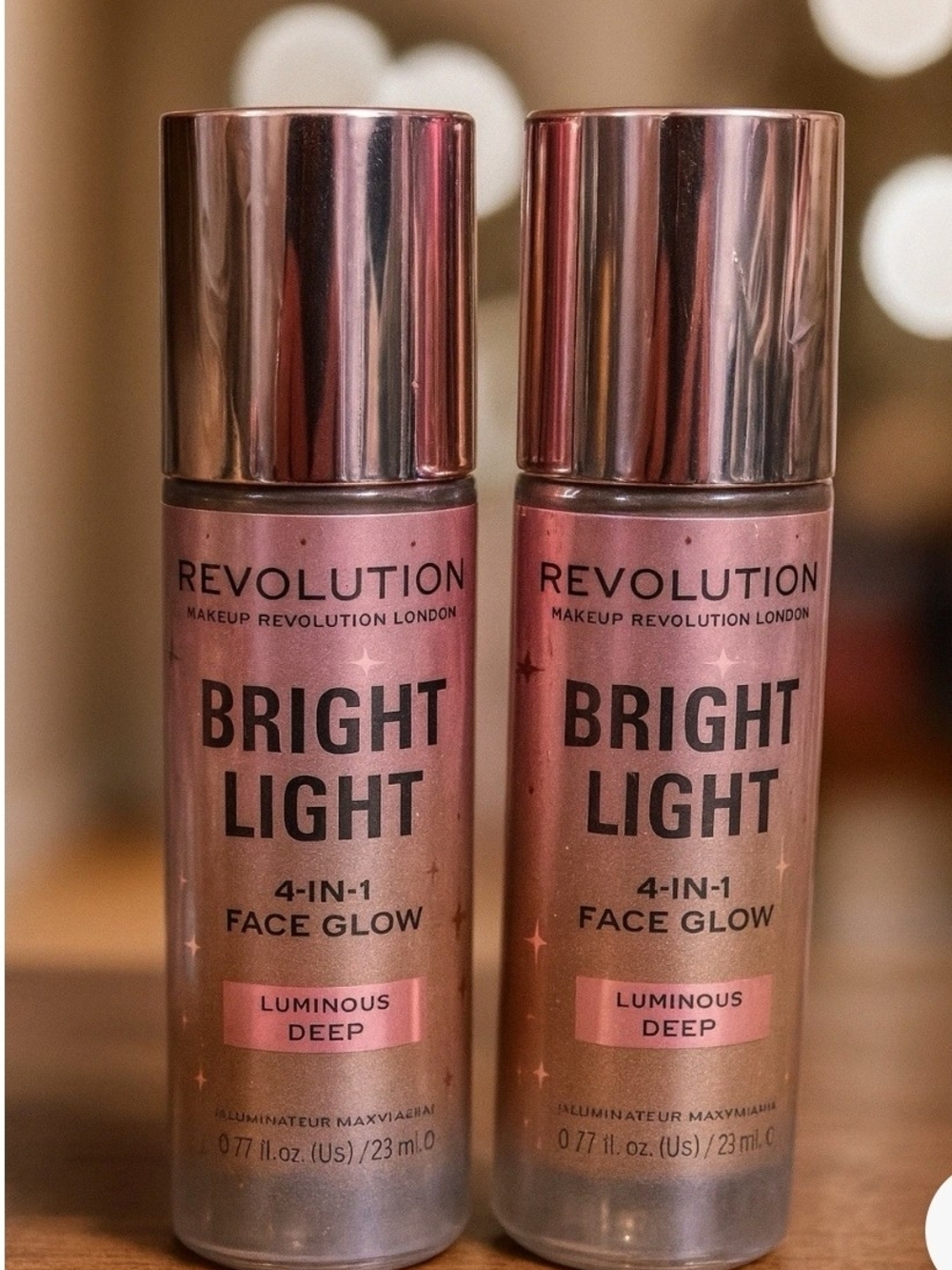 Revolution Bright Light 4-in-1 Face Glow — Luminous Deep Rose Gold